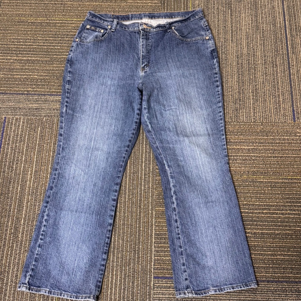 Blu Jeans Denim‎ Bootcut Jeans Dark Wash Comfort Stretch Womens Size 33
